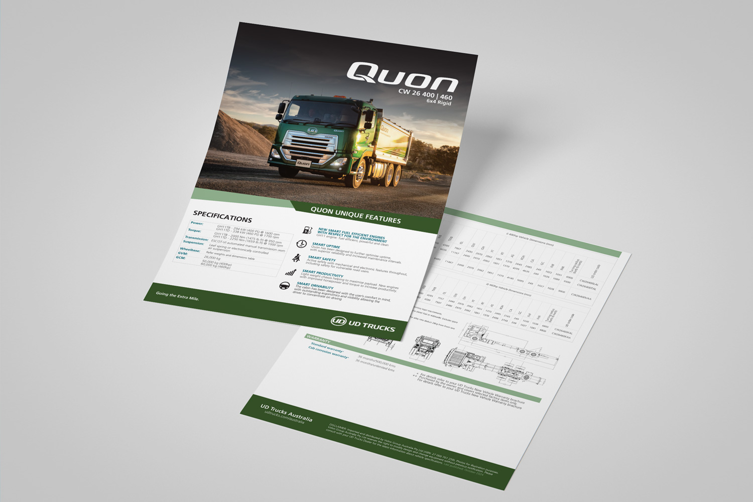 UD Trucks Spec Sheet